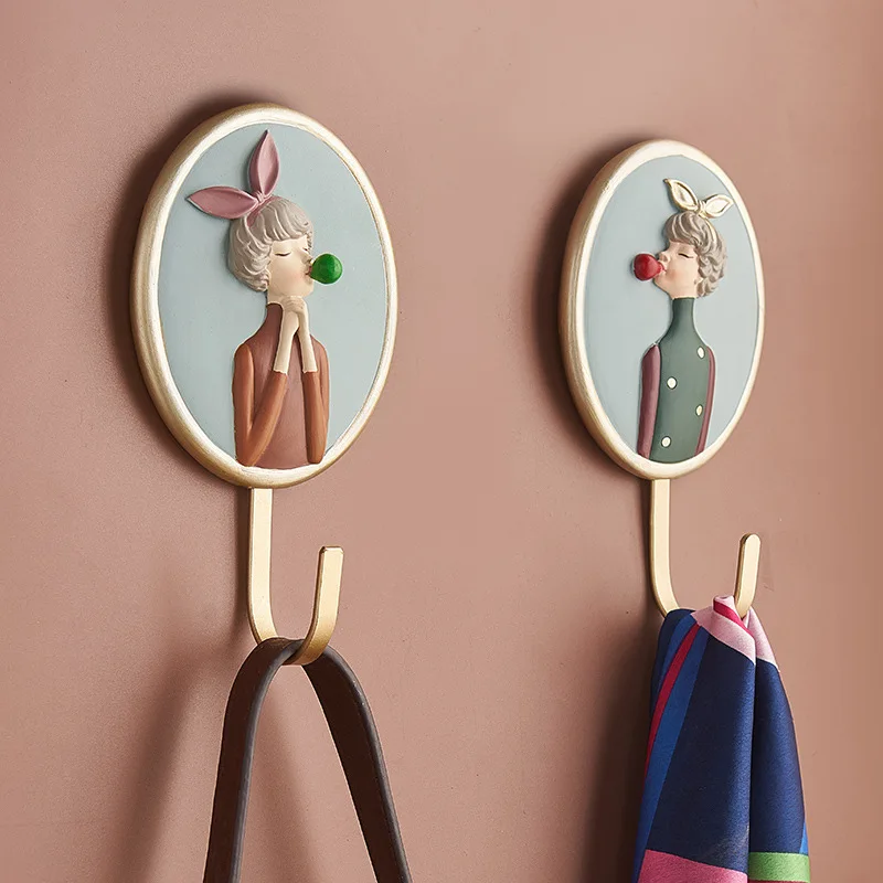 Nordic Style Wall Hooks Cute Cartoon Girl Decorative Wall Hooks Clothes Towel Hat Key Rack Hanger Wall-Mounted Room Door Hanger
Nordic Style Wall Hooks Cute Cartoon Girl Decorative Wall Hooks Clothes Towel Hat Key Rack Hanger Wall-Mounted Room Door Hanger
