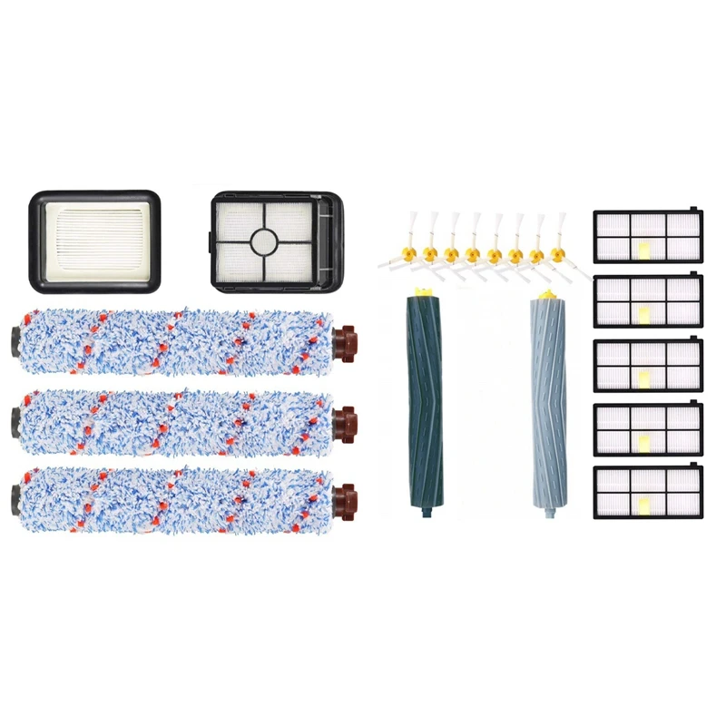1 Set Brush Roll Vacuum Filter & 1 Set Accessories Kit Replacement Parts Side Brushes,Filter,Rollers
1 Set Brush Roll Vacuum Filter & 1 Set Accessories Kit Replacement Parts Side Brushes,Filter,Rollers