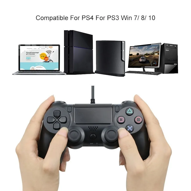USB проводной джойстик для PS4 контроллер подходит playstation 4 консоль Dualshock геймпад PS3