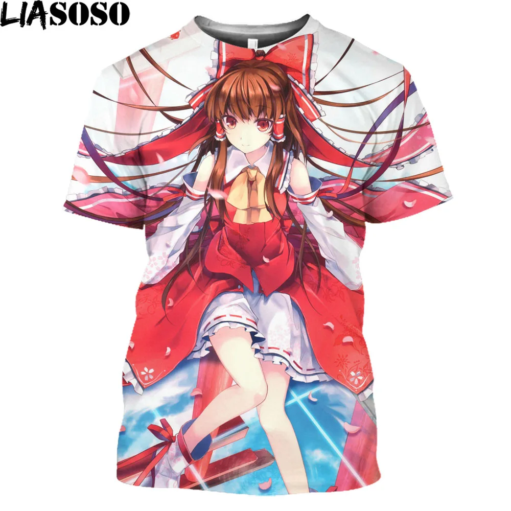 LIASOSO Touhou Project T-shirt Full Graphic Hakurei Reimu Cosplay Costume Anime Fashion Men Women T Shirt Hentai Sexy Girl Tees
LIASOSO Touhou Project T-shirt Full Graphic Hakurei Reimu Cosplay Costume Anime Fashion Men Women T Shirt Hentai Sexy Girl Tees