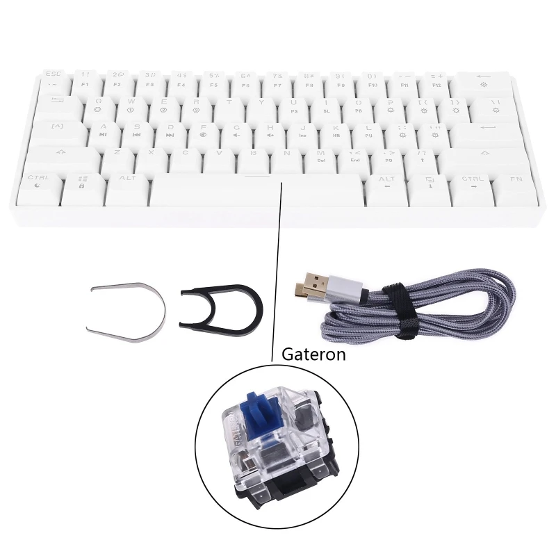 GK61 SK61 61 Key Mechanical Keyboard USB Wired LED Backlit Axis Gaming Gateron Optical Switches For Desktop Dropship
GK61 SK61 61 Key Mechanical Keyboard USB Wired LED Backlit Axis Gaming Gateron Optical Switches For Desktop Dropship