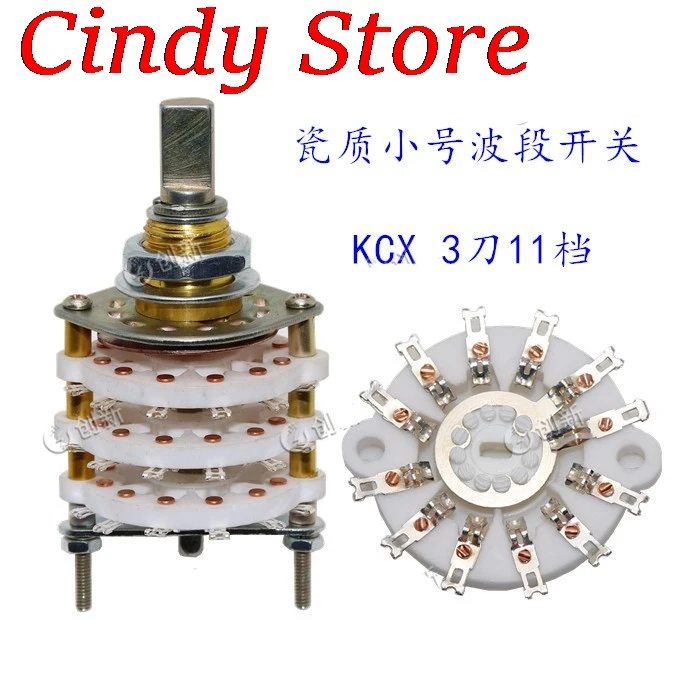 1PCS 3 Deck 6mm Shaft Band Channel Rotary Switch Selecter 3P6T/3P7T/3P8T/3P9T/3P10T/3P11T/6P3T/6P4T/6P5T/9P3T/12P2T Ceramic
1PCS 3 Deck 6mm Shaft Band Channel Rotary Switch Selecter 3P6T/3P7T/3P8T/3P9T/3P10T/3P11T/6P3T/6P4T/6P5T/9P3T/12P2T Ceramic