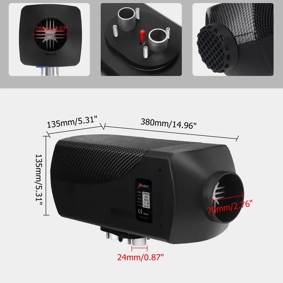 12V Heater main body + housing, for the replacement of fission machine and all-in-one machine (Simplified version)
12V Heater main body + housing, for the replacement of fission machine and all-in-one machine (Simplified version)