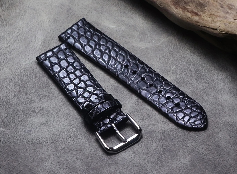 Handmade leather strap Crocodile skin watch band Black Wristband 16mm 18mm 19mm 20mm 21mm 22mm Thin section vintage watch strap
Handmade leather strap Crocodile skin watch band Black Wristband 16mm 18mm 19mm 20mm 21mm 22mm Thin section vintage watch strap