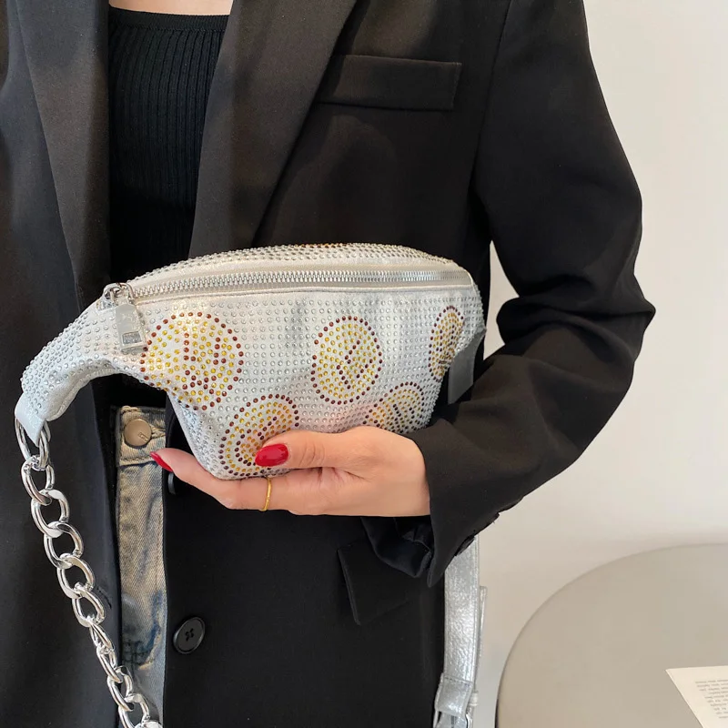 Luxury Rhinestone Crossbody Bags For Women 2021 New Fashion Ladies Shoulder Bag Casual Travel Waist Pack Chain Chest Bag Female
Luxury Rhinestone Crossbody Bags For Women 2021 New Fashion Ladies Shoulder Bag Casual Travel Waist Pack Chain Chest Bag Female