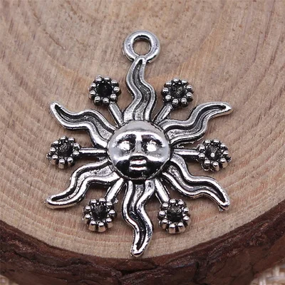10pcs 18x24mm Antique Silver Color Sun Charms Pendant For Jewelry Making DIY Jewelry Findings
10pcs 18x24mm Antique Silver Color Sun Charms Pendant For Jewelry Making DIY Jewelry Findings