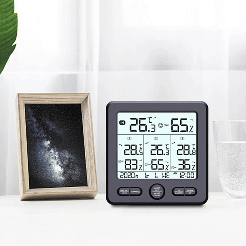 Thermometer Sensor Hygrometer Multi-use Wireless Hygrometer Thermostat Temperature Controller with Color Alarm
Thermometer Sensor Hygrometer Multi-use Wireless Hygrometer Thermostat Temperature Controller with Color Alarm
