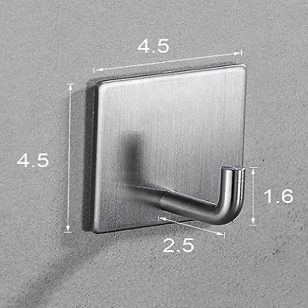 5pcs Self-Adhesive Stainless Steel Wall Hooks Robe Hanging Hooks Hats Bag Family Robe Hats Bag Key Hanger for Bathroom Kitchen
5pcs Self-Adhesive Stainless Steel Wall Hooks Robe Hanging Hooks Hats Bag Family Robe Hats Bag Key Hanger for Bathroom Kitchen