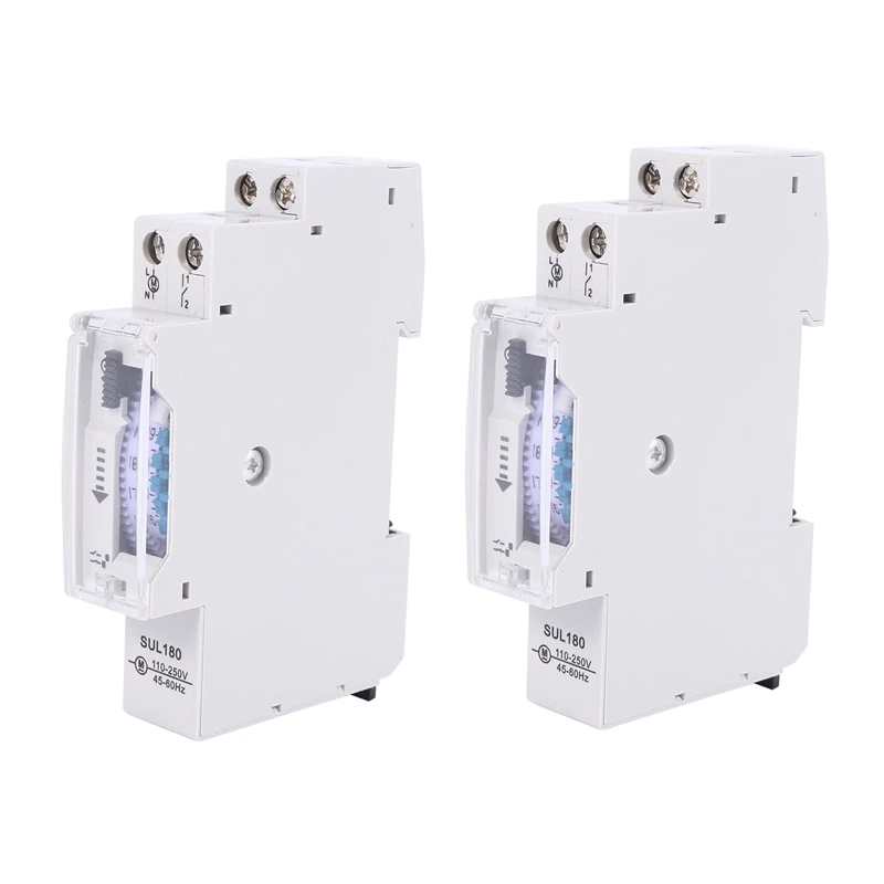 2X Sul180a 15 Minutes Mechanical Timer 24 Hours Programmable Din Rail Timer Time Switch Relay Analysis Instruments New
2X Sul180a 15 Minutes Mechanical Timer 24 Hours Programmable Din Rail Timer Time Switch Relay Analysis Instruments New