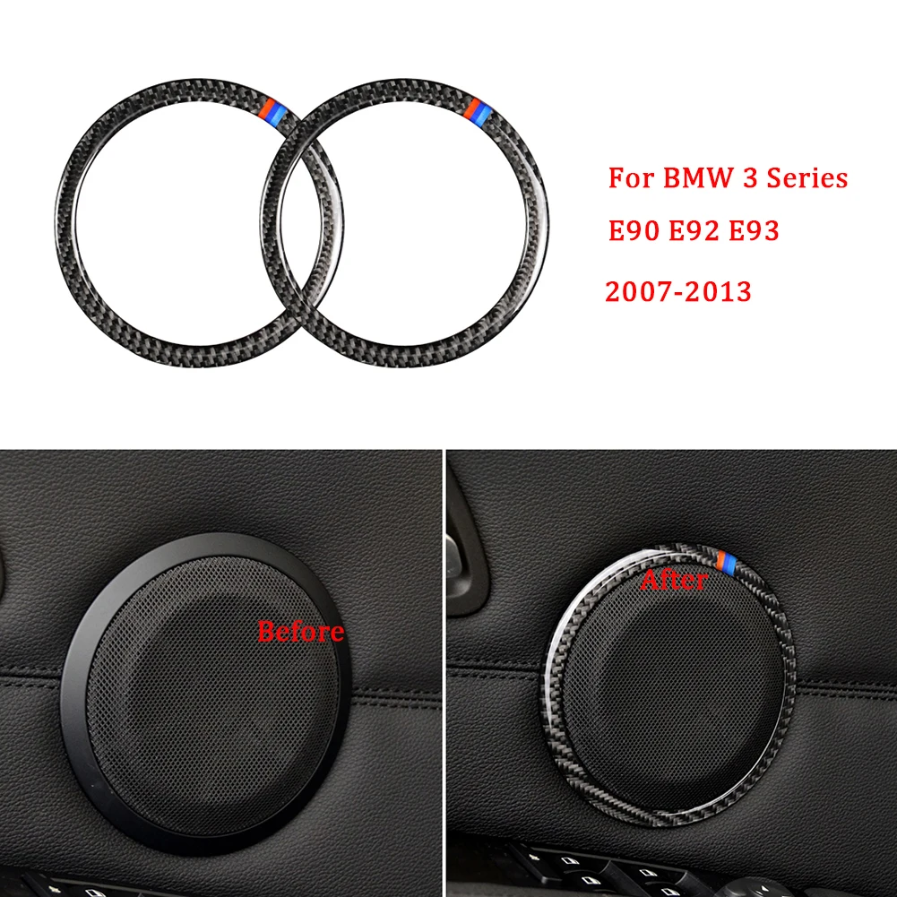 Carbon Fiber Car door Speaker Decorative Circle Sticker Loudspeaker Trim Car Styling For BMW E90 320i 325i E84 X1 Accessories
Carbon Fiber Car door Speaker Decorative Circle Sticker Loudspeaker Trim Car Styling For BMW E90 320i 325i E84 X1 Accessories