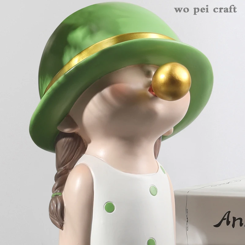 Wearing A Hat Bubble Girl Resin Portraits Bust Figurines Desktop Decor Crafts Statue Home Decor Ornaments Girly Room Decoration
Wearing A Hat Bubble Girl Resin Portraits Bust Figurines Desktop Decor Crafts Statue Home Decor Ornaments Girly Room Decoration