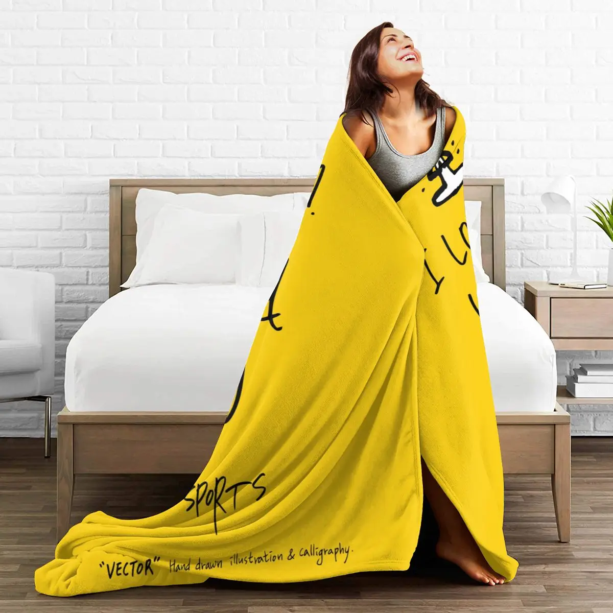 Flannel Blanket I Love Yoga Yellow Print Ultra-Soft Micro Fleece Blanket for Bathrobe Sofa Bed Travel Home Winter Spring Fall
Flannel Blanket I Love Yoga Yellow Print Ultra-Soft Micro Fleece Blanket for Bathrobe Sofa Bed Travel Home Winter Spring Fall