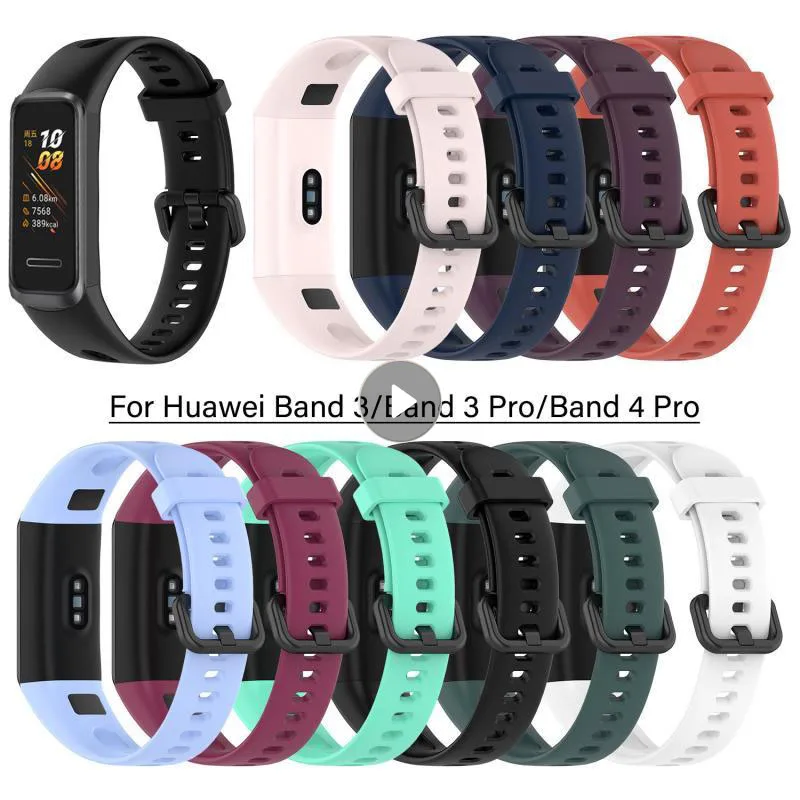 Strap For Huawei Band 4 Pro 3/3 Pro Silicone Smart Watch Wristband Replacement Original Strap For Huawei 3/4 Watch Accessories
Strap For Huawei Band 4 Pro 3/3 Pro Silicone Smart Watch Wristband Replacement Original Strap For Huawei 3/4 Watch Accessories
