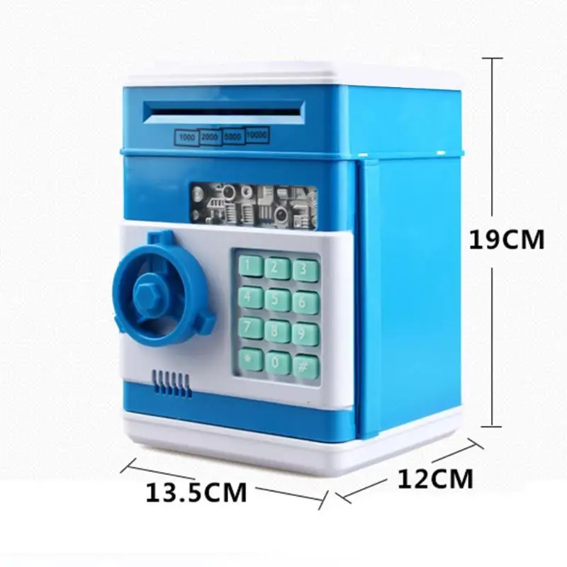 Electronic Piggy Bank Safe Box Money Boxes for Children Digital Coins Cash Saving Safe Deposit ATM Machine Kid Christmas Gift 
Electronic Piggy Bank Safe Box Money Boxes for Children Digital Coins Cash Saving Safe Deposit ATM Machine Kid Christmas Gift