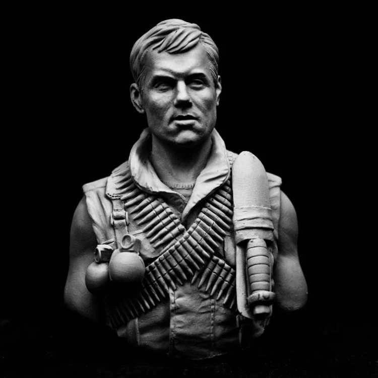 Resin Model Bust GK, Vietnam part 2, Military theme American soldier, Unassembled and unpainted kit
Resin Model Bust GK, Vietnam part 2, Military theme American soldier, Unassembled and unpainted kit