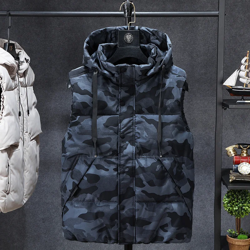 Winter cotton waistcoat men's autumn and winter men's coat middle-aged Korean fashion warm and thickened large men's waistcoat
Winter cotton waistcoat men's autumn and winter men's coat middle-aged Korean fashion warm and thickened large men's waistcoat