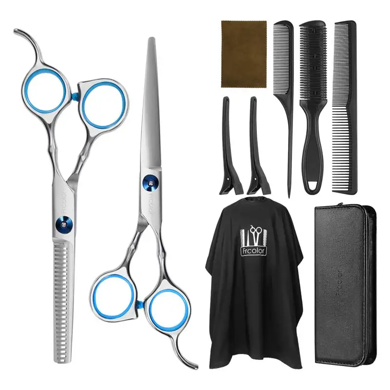 Frcolor 10PCS Haircut Tools Comb Clip Scissors Hairdressing Households Barber Pouch Comb Salon Hairdressing Scissor Set
Frcolor 10PCS Haircut Tools Comb Clip Scissors Hairdressing Households Barber Pouch Comb Salon Hairdressing Scissor Set