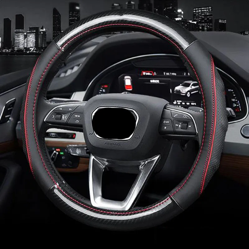 Чехлы из углеродного волокна на руль автомобиля, аксессуары для салона, 38 см, для Audi A1, Q2, A3, Q3, A4, A5, Q5, A6, A7, Q7, A8, Стайлинг автомобиля
Чехлы из углеродного волокна на руль автомобиля, аксессуары для салона, 38 см, для Audi A1, Q2, A3, Q3, A4, A5, Q5, A6, A7, Q7, A8, Стайлинг автомобиля
