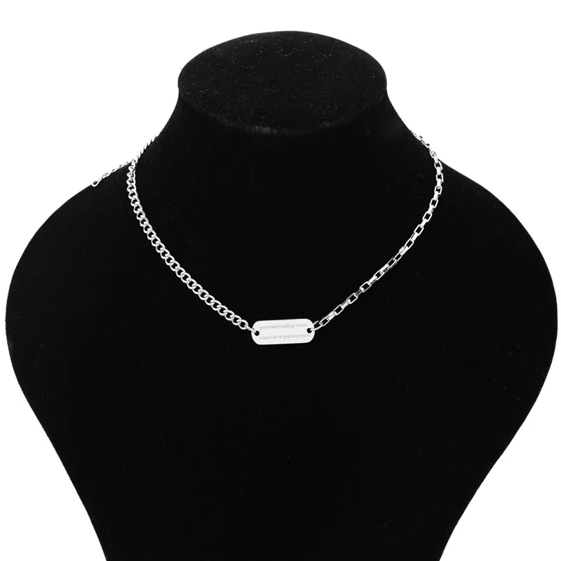 men necklace stainless steel Necklace Women Men Simple Long Chain Rectangular pendant Necklace Statement Couples Choker Gifts
men necklace stainless steel Necklace Women Men Simple Long Chain Rectangular pendant Necklace Statement Couples Choker Gifts