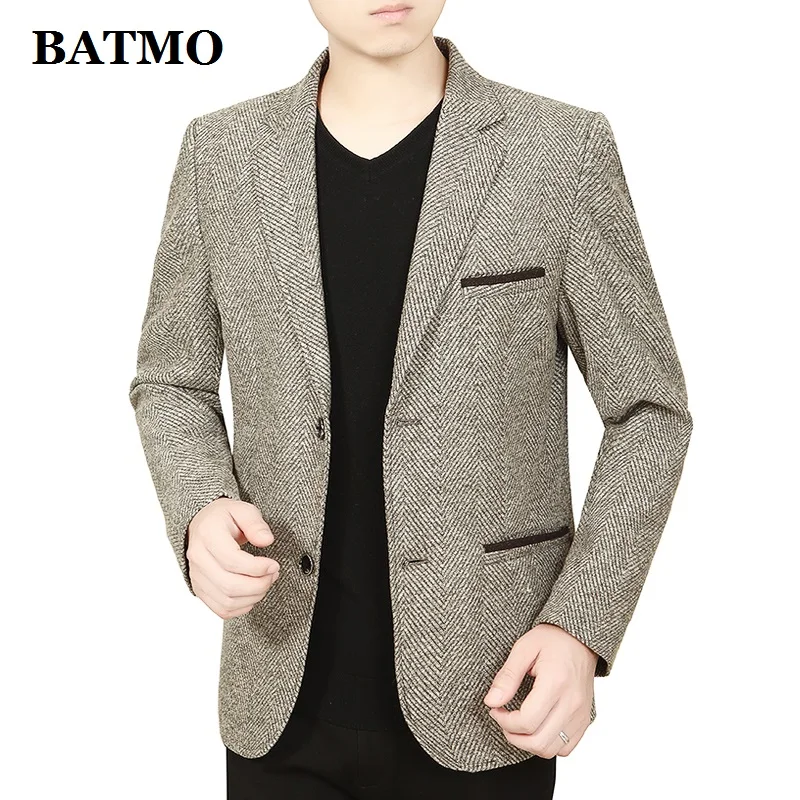 Batmo 2019 new arrival spring high quality smart casual blazer men,men's grey casual jackets ,plus-size 1932
Batmo 2019 new arrival spring high quality smart casual blazer men,men's grey casual jackets ,plus-size 1932