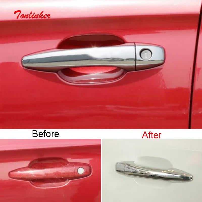 Tonlinker Exterior door handle Cover Sticker for Citroen C-Elysee/Peugeot 301 2014-19 Car styling 8 PCS ABS Chrome Cover sticker
Tonlinker Exterior door handle Cover Sticker for Citroen C-Elysee/Peugeot 301 2014-19 Car styling 8 PCS ABS Chrome Cover sticker
