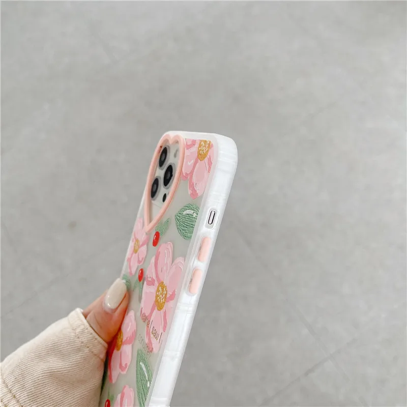 Oil painting pink Flower Phone Case For iPhone 12 Mini 11 Pro Max X XR XS Max 7 8 7Plus Clear Shockproof Soft Silicone Cover
Oil painting pink Flower Phone Case For iPhone 12 Mini 11 Pro Max X XR XS Max 7 8 7Plus Clear Shockproof Soft Silicone Cover
