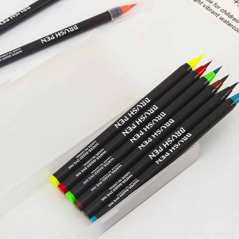 20 Color Watercolor Pen Set Painting Pen Environmental Protection Art Watercolor Soft Head Pen Watercolor Pen Coloring Tap Water
20 Color Watercolor Pen Set Painting Pen Environmental Protection Art Watercolor Soft Head Pen Watercolor Pen Coloring Tap Water