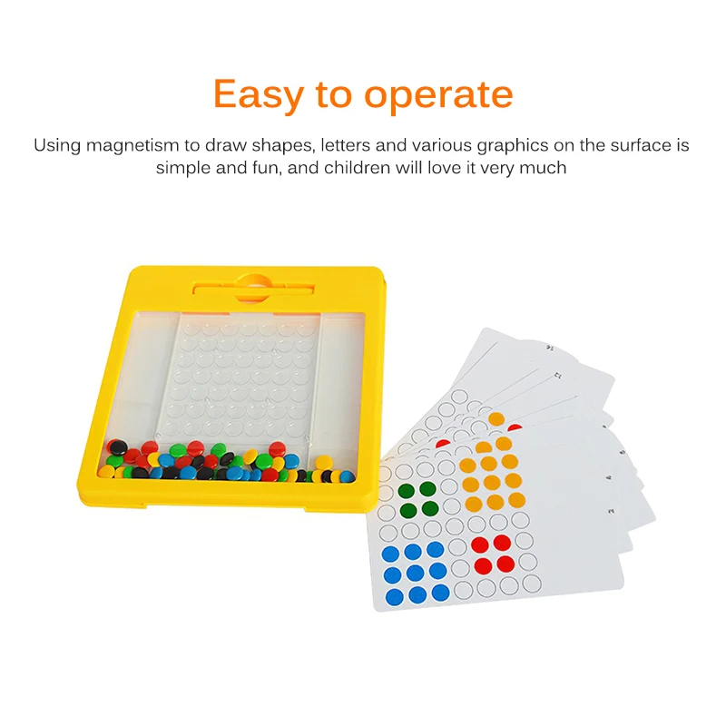 Colorful Magnetic Steel Ball Drawing Board Educational Doodle Writing Chess DIY Montessori Creative Beads Writing Board Game Toy
Colorful Magnetic Steel Ball Drawing Board Educational Doodle Writing Chess DIY Montessori Creative Beads Writing Board Game Toy
