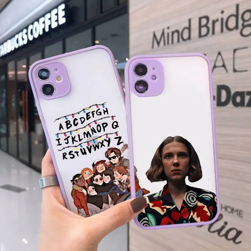 Fashion stranger things TV friend Phone Cases Matte Transparent for iPhone 7 8 11 12 s mini pro X XS XR MAX Plus cover funda
Fashion stranger things TV friend Phone Cases Matte Transparent for iPhone 7 8 11 12 s mini pro X XS XR MAX Plus cover funda