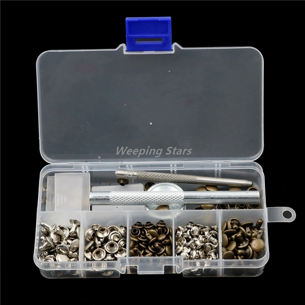 Metal Single Silver Bronze Rivets Leather Repairing Rivets Tubular With Fixing Tool Kit For Belts DIY Crafts
Metal Single Silver Bronze Rivets Leather Repairing Rivets Tubular With Fixing Tool Kit For Belts DIY Crafts