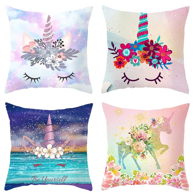 Cute Unicorn Cushion Cover Cartoon Animal Cat Flamingo Polyester Throw Pillow Case Cover Unicorn Decoration Pillowcases
Cute Unicorn Cushion Cover Cartoon Animal Cat Flamingo Polyester Throw Pillow Case Cover Unicorn Decoration Pillowcases