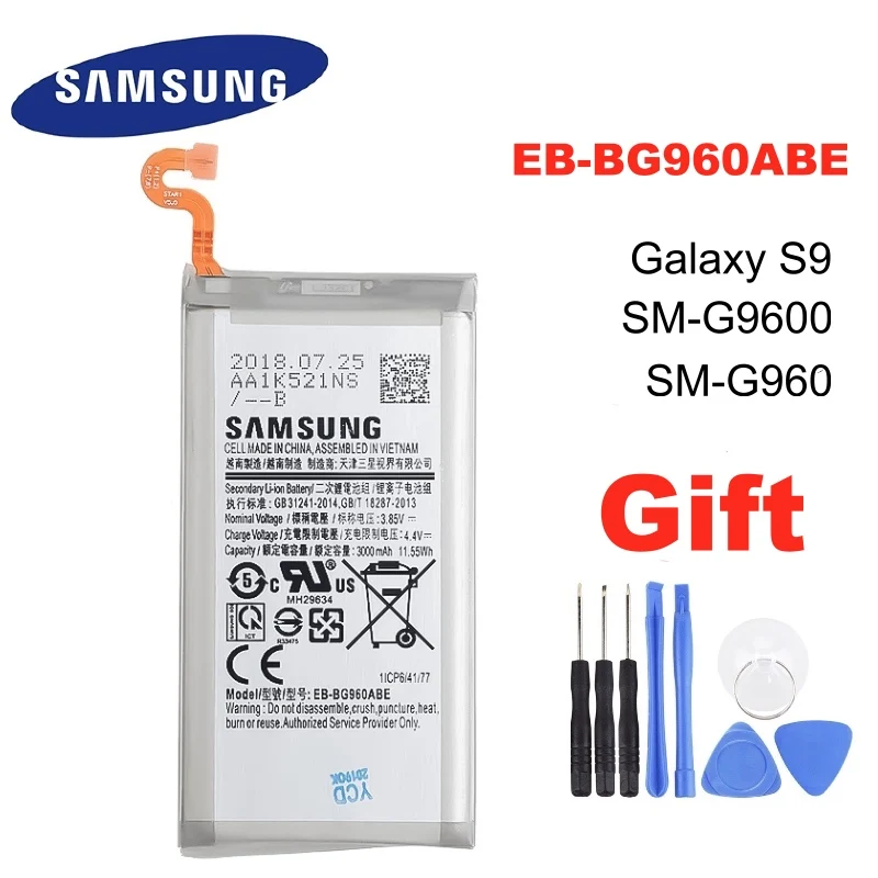 Оригинальный Сменный аккумулятор для телефона samsung Galaxy S9 G9600 SM-G960F SM-G960 G960F G960