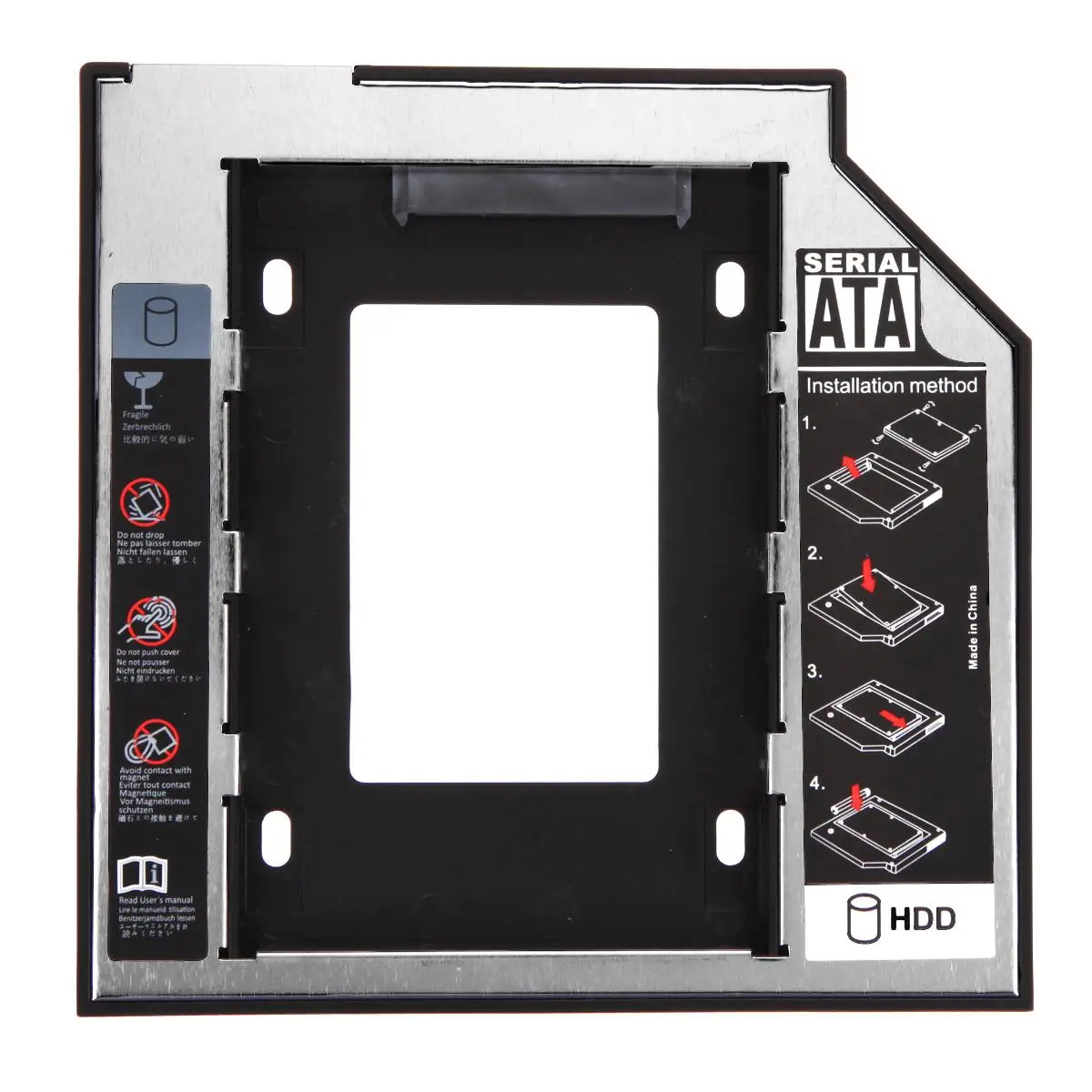 Universal 2.5 2nd 9.5mm Ssd Hd SATA Hard Disk Drive HDD Caddy Adapter Bay For Cd Dvd Rom Optical Bay Hot New
Universal 2.5 2nd 9.5mm Ssd Hd SATA Hard Disk Drive HDD Caddy Adapter Bay For Cd Dvd Rom Optical Bay Hot New