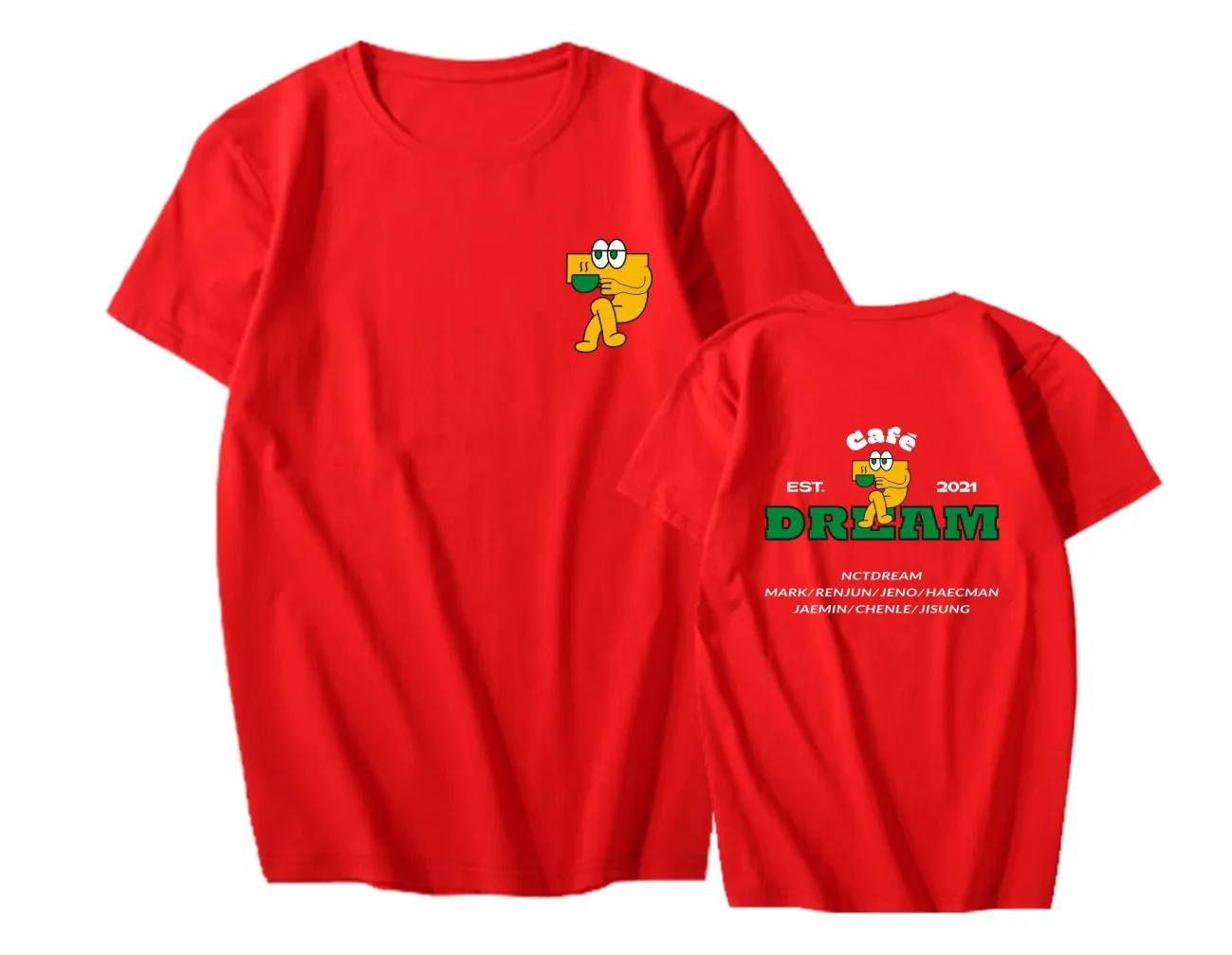 KPOP NCT DREAM Cafe 7 DREAM Support T-shirt K-pop NCT DREAM Short Sleeve Tshirt Summer Loose Top Tee Fans Collection Gift
KPOP NCT DREAM Cafe 7 DREAM Support T-shirt K-pop NCT DREAM Short Sleeve Tshirt Summer Loose Top Tee Fans Collection Gift