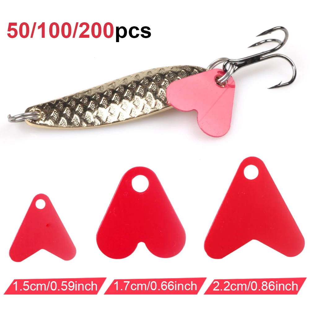 50/100/200Pcs Fishing Bait Trout Spoon Sequin Lure Plastic Red Heart Shape Spinners Accessory Bait Hook Sequins Accessories
50/100/200Pcs Fishing Bait Trout Spoon Sequin Lure Plastic Red Heart Shape Spinners Accessory Bait Hook Sequins Accessories