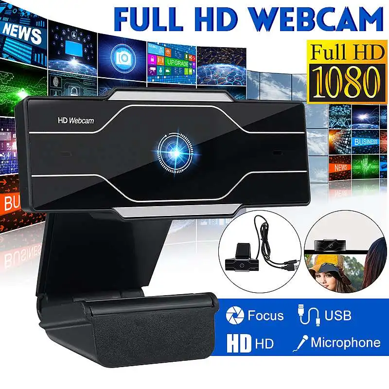 Веб-камера 1080P Full HD с микрофоном USB 2 0 | Компьютеры и офис