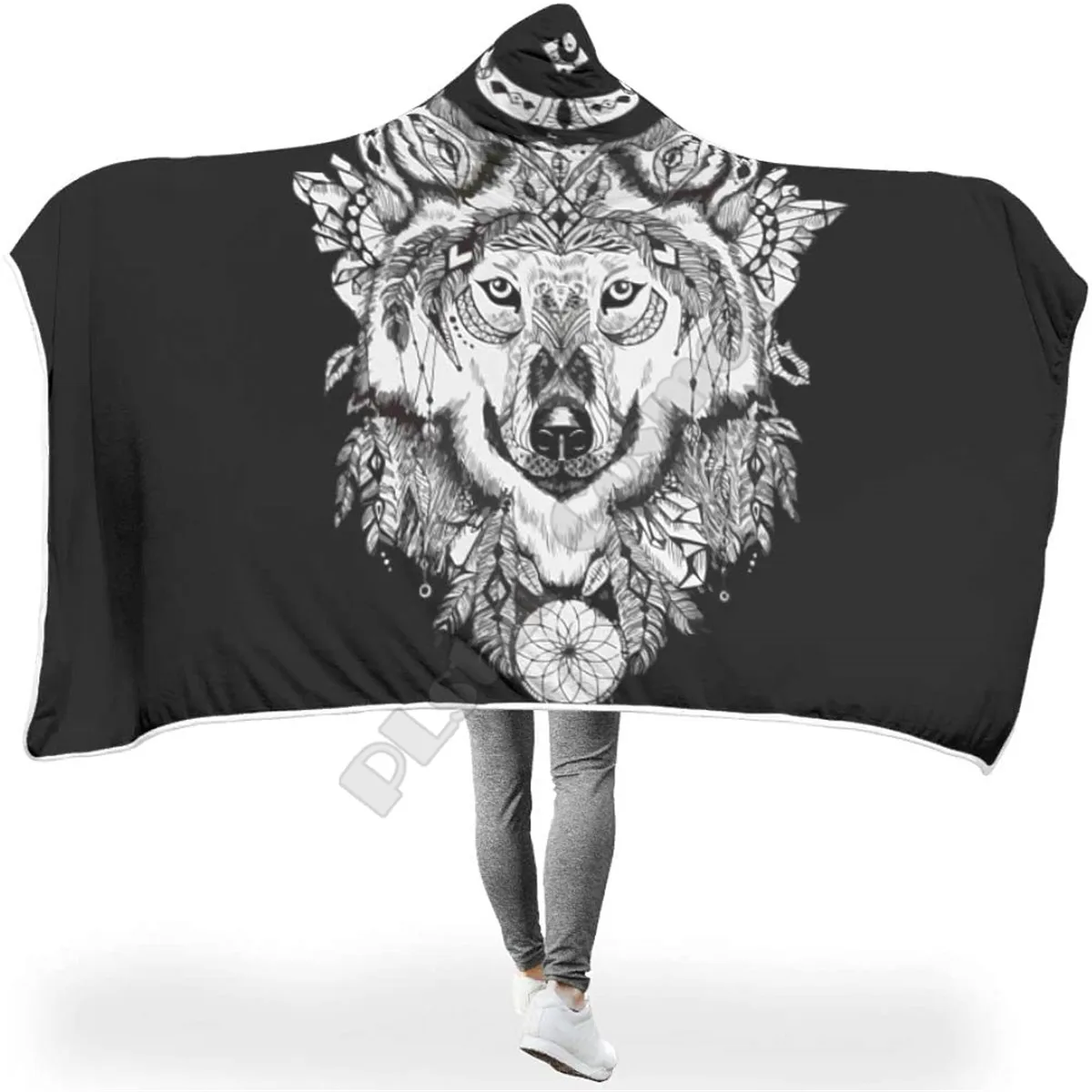 Animal Totem Wolf Hooded Blanket 3D Printed Wearable Blanket Adults men women kids Boy Girl Blanket blanket throw
Animal Totem Wolf Hooded Blanket 3D Printed Wearable Blanket Adults men women kids Boy Girl Blanket blanket throw