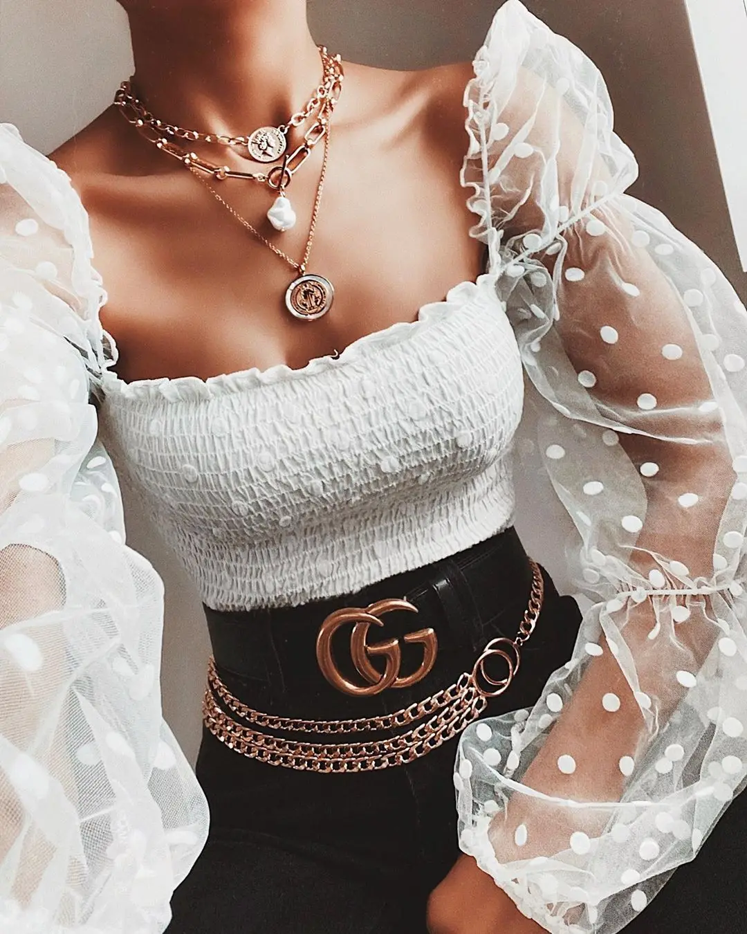 Women Mesh Sheer Blouse Chiffon See-through Long Sleeve Top Shirt Blouse Fashion Organza Transparent White Shirt Female Blusas 5
Women Mesh Sheer Blouse Chiffon See-through Long Sleeve Top Shirt Blouse Fashion Organza Transparent White Shirt Female Blusas 5