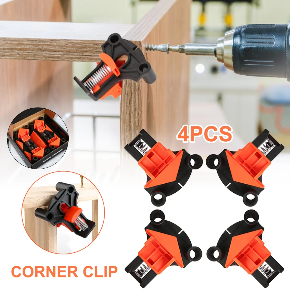 4pcs Wood Angle Clamps 60/90/120 Degrees Woodworking Corner ClampRight Clips DIY Fixture Hand Tools Set for Taper Joints Plate
4pcs Wood Angle Clamps 60/90/120 Degrees Woodworking Corner ClampRight Clips DIY Fixture Hand Tools Set for Taper Joints Plate