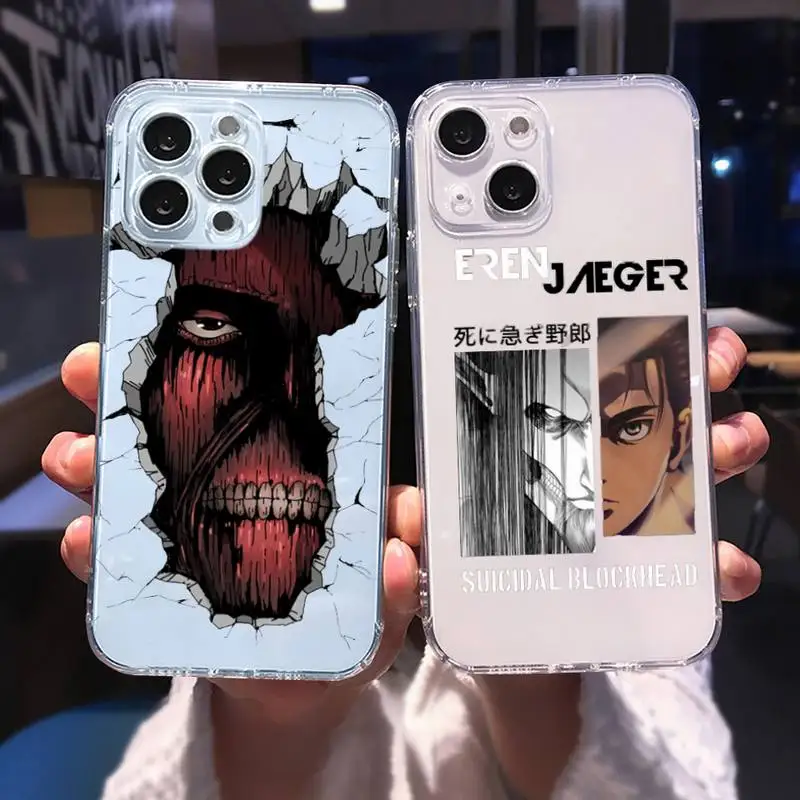 attack on titan Phone Case For iphone 13 12 11 8 7 plus mini x xs xr pro max Transparent soft 
attack on titan Phone Case For iphone 13 12 11 8 7 plus mini x xs xr pro max Transparent soft
