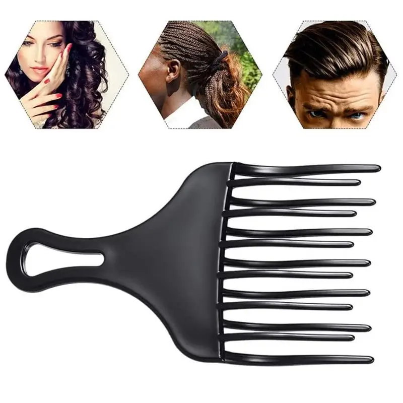 Plastic Wide Hair Pick Comb Hair Dyeing Oil Head Fork Combs Smooth Curly Hair Brush Afro Hair Comb Hairdressing Styling Tool
Plastic Wide Hair Pick Comb Hair Dyeing Oil Head Fork Combs Smooth Curly Hair Brush Afro Hair Comb Hairdressing Styling Tool