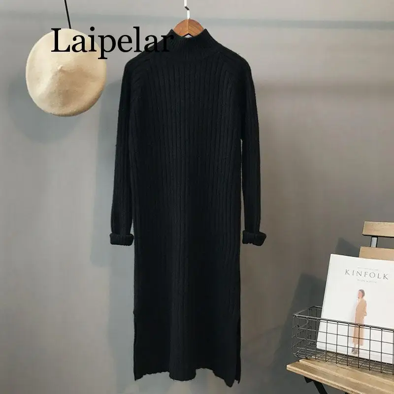 Autumn Winter Women Knitted Dress Half Turtleneck Sweater Dresses Lady Straight Bodycon Long Sleeve Bottoming Dress Vestidos
Autumn Winter Women Knitted Dress Half Turtleneck Sweater Dresses Lady Straight Bodycon Long Sleeve Bottoming Dress Vestidos