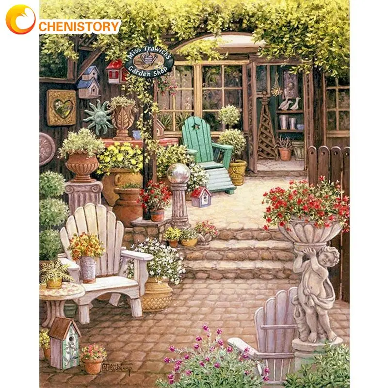 CHENISTORY Frame Diy Painting By Numbers Kits Cottage Courtyard Landscape Modern Home Wall Art Picutre For Home Wall Artcraft
CHENISTORY Frame Diy Painting By Numbers Kits Cottage Courtyard Landscape Modern Home Wall Art Picutre For Home Wall Artcraft