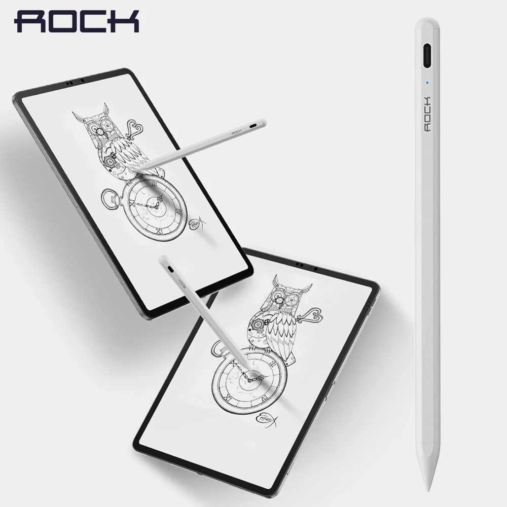Рок карандаш для iPad с отвержением ладони активный стилус Apple Pencil 2 1 Pro 11 12 9 2020 2018 2019