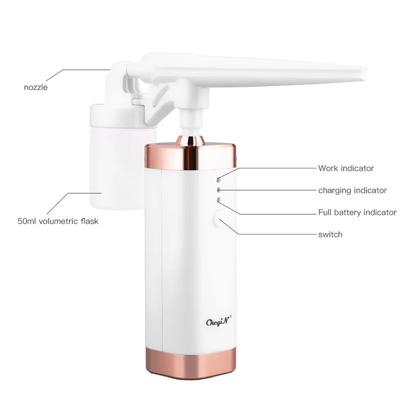 Nano Facial Water Oxygen Injection Instrument Facial Beauty Airbrush Handheld Spray Face Steamer Mist Skin Moisturizing Machine
Nano Facial Water Oxygen Injection Instrument Facial Beauty Airbrush Handheld Spray Face Steamer Mist Skin Moisturizing Machine