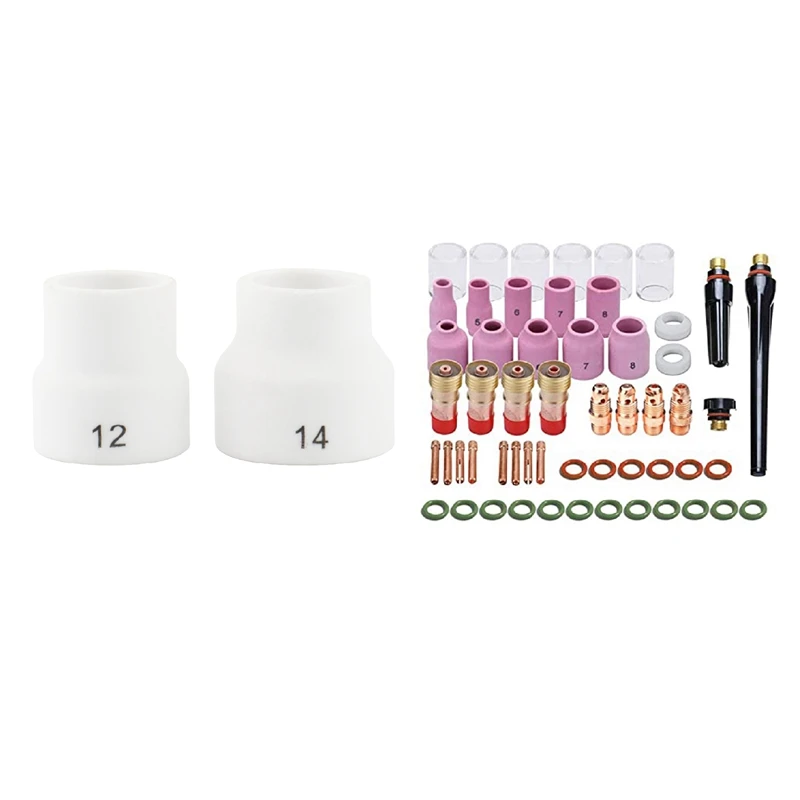 1Set Chuck Body Glass Cup Aluminum Nozzle Coarse Tone Lens 10 Pyrex Cup Kit For TIG WP & 2Pcs Ceramic Welding Cup Set
1Set Chuck Body Glass Cup Aluminum Nozzle Coarse Tone Lens 10 Pyrex Cup Kit For TIG WP & 2Pcs Ceramic Welding Cup Set
