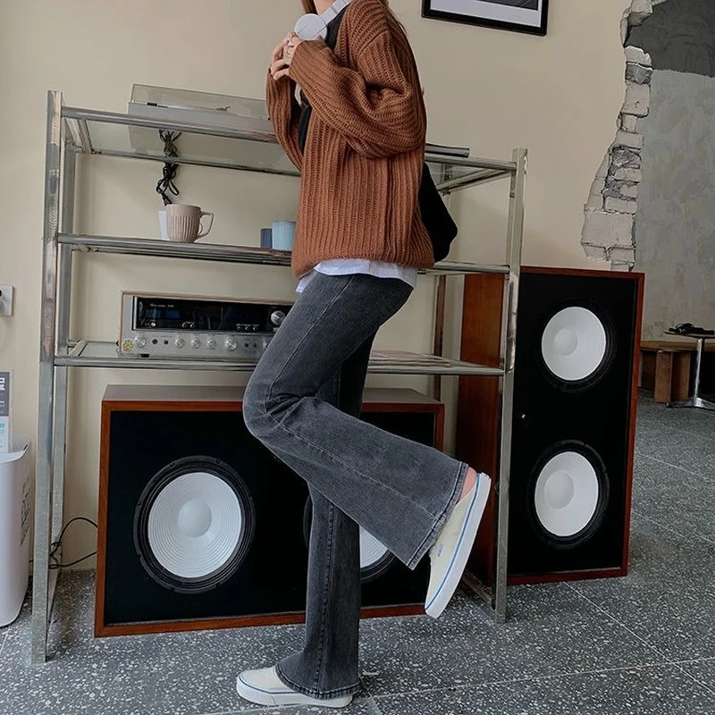 Jeans Women Washed Vintage Skinny Flare Trousers Ulzzang Charm Stylish Teenagers Denim Retro Elastic Full Length Pure High Waist
Jeans Women Washed Vintage Skinny Flare Trousers Ulzzang Charm Stylish Teenagers Denim Retro Elastic Full Length Pure High Waist
