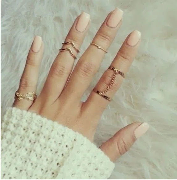 For Women Girl Street Bar Ring Set Jewelry Korean Leaf Multilayer V Style Geometric Thin Chain Knuckle Joint Finger Anillo Rings
For Women Girl Street Bar Ring Set Jewelry Korean Leaf Multilayer V Style Geometric Thin Chain Knuckle Joint Finger Anillo Rings