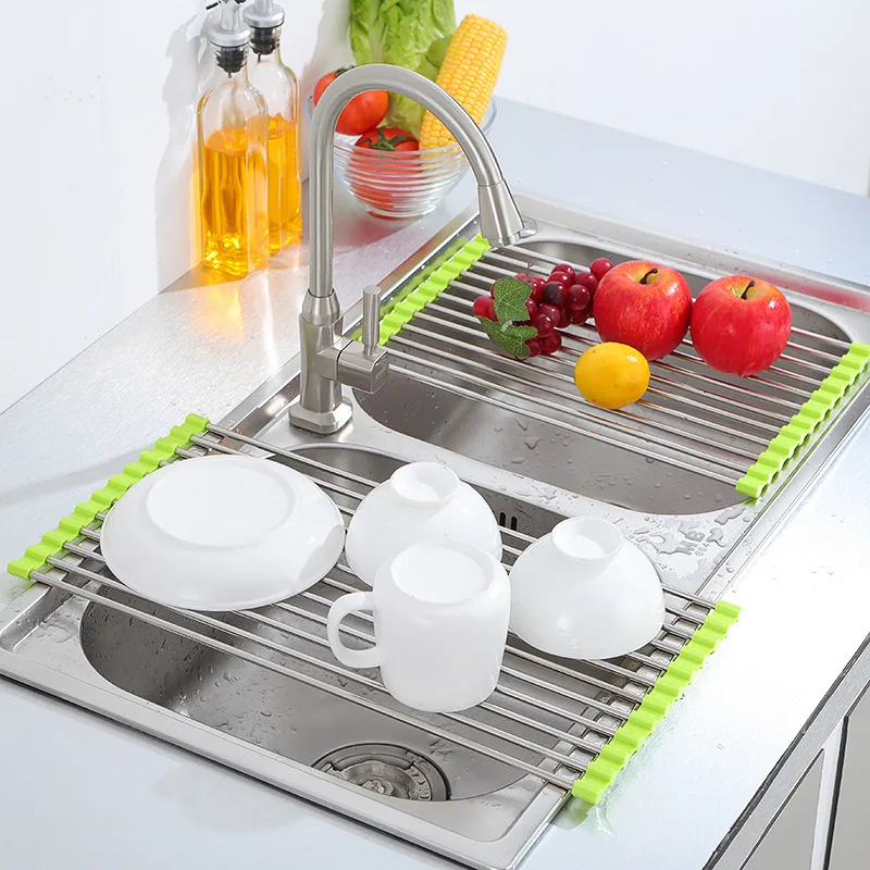 Foldable Dish Drying Rack Multi-Use Kitchen Silicone Drainer Over Sink Fruit Vegetable Meat Organizer Tray Drainer For Kitchen
Foldable Dish Drying Rack Multi-Use Kitchen Silicone Drainer Over Sink Fruit Vegetable Meat Organizer Tray Drainer For Kitchen