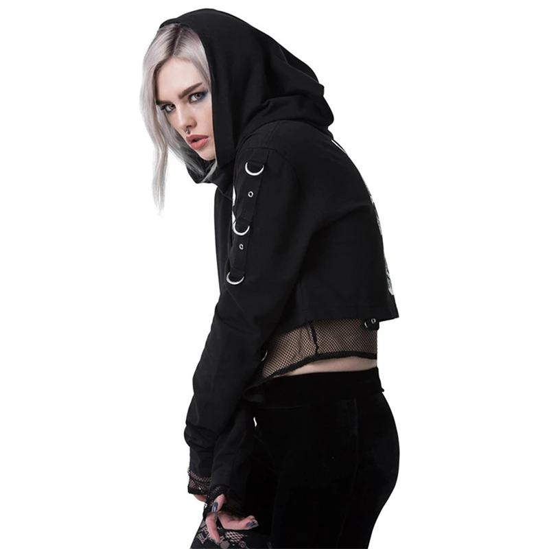 Hirigin 2021 Women\u2019s Gothic Streetwear Drawstring Hoodies Skull Print Long Sleeve Fishnet Patchwork Loose Sweatshirts
Hirigin 2021 Women\u2019s Gothic Streetwear Drawstring Hoodies Skull Print Long Sleeve Fishnet Patchwork Loose Sweatshirts